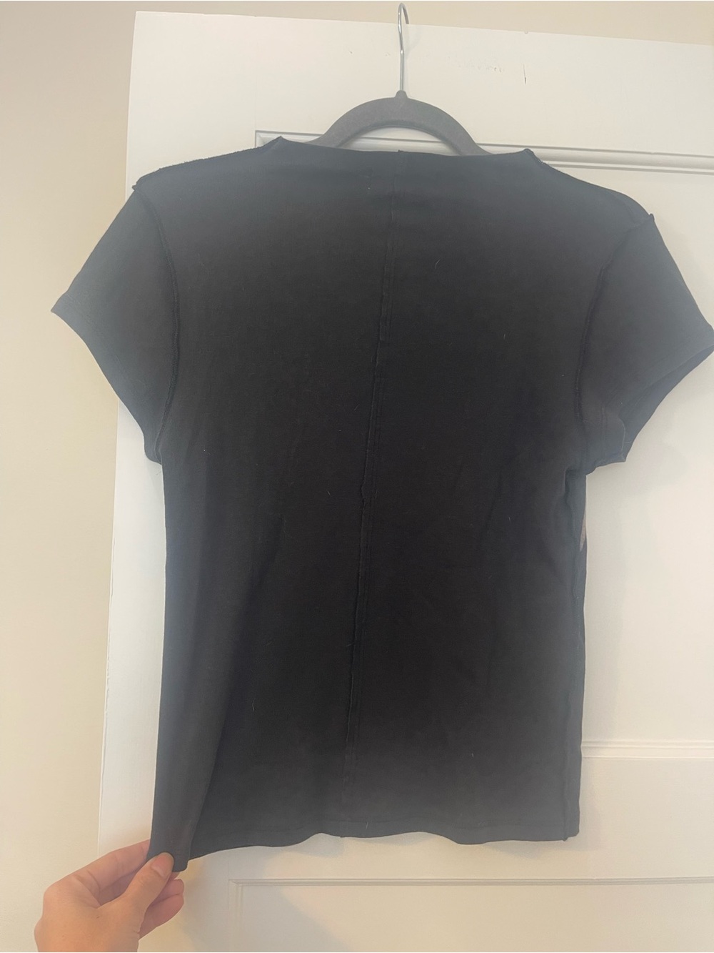 Free People Black Tee with Taupe Bird Graphic - Picture 5 of 5